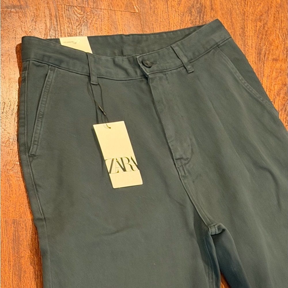 Zara Men's gray chino pants new with tags 31 waist - Picture 2 of 11
